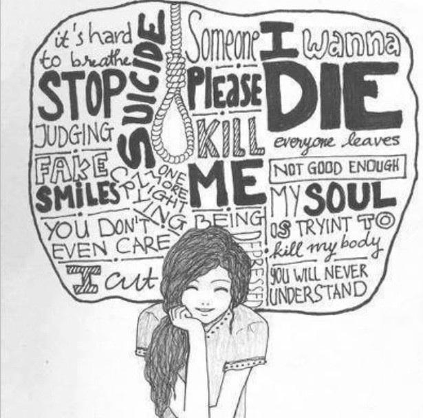 sad, death, depressed, hurt, hate, harm, art, girl
