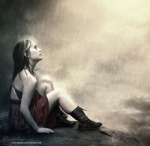 sad,girl,rain,tears,lost,hurt,alone,sadness