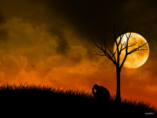 moon,boy,sadness,sad